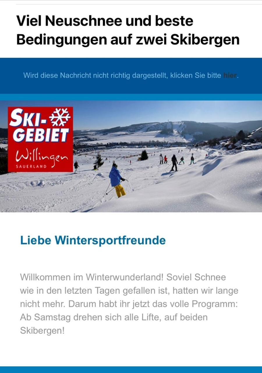 Appartamento Willinger Perle 69 Willingen  Esterno foto